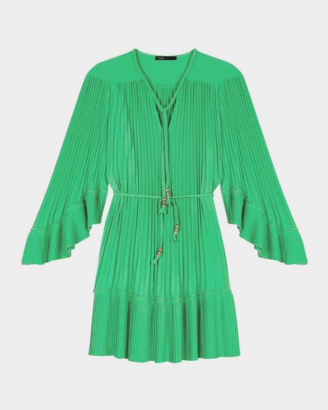 Rilaje Pleated Mini Dress